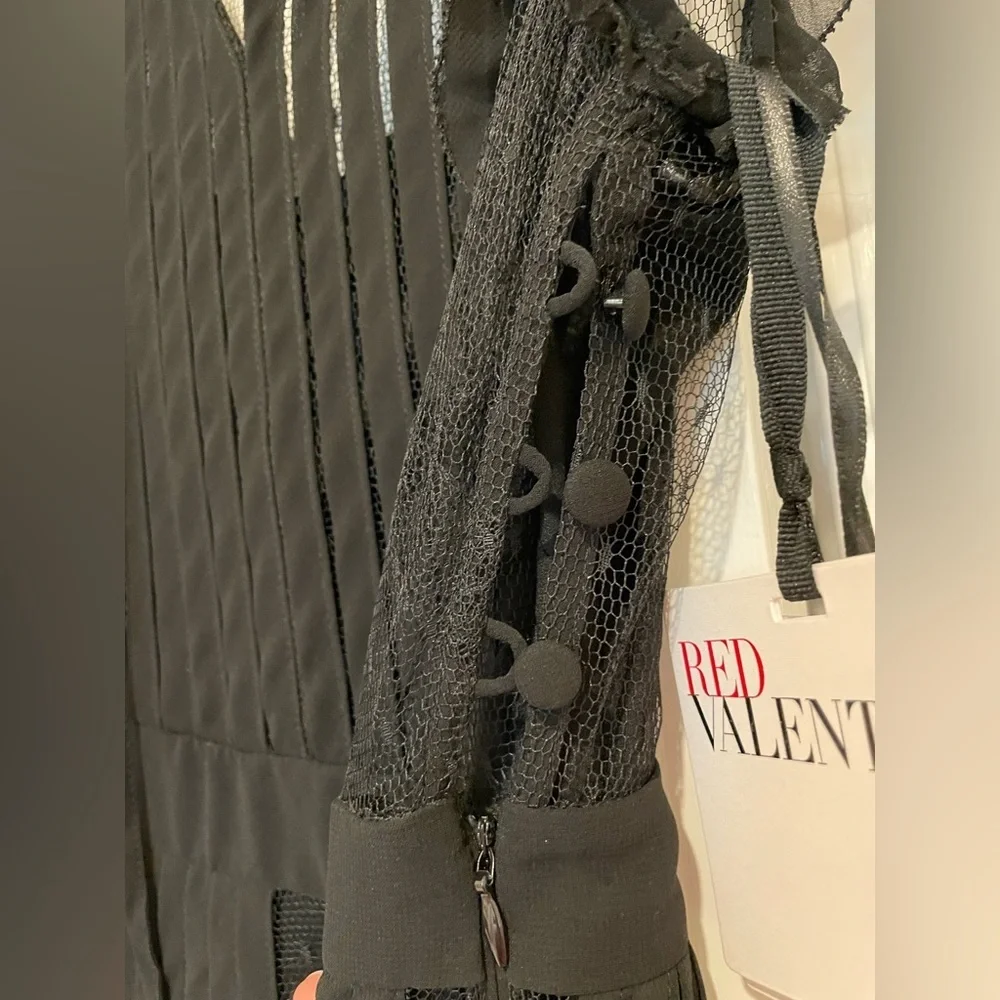 RED Valentino Sheer Trim Dress